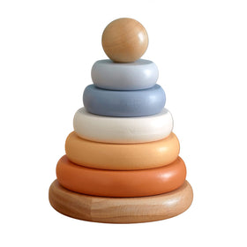 Wooden Rainbow Stacking Toy - A Colorful, Creative, and Engaging Learning Experience